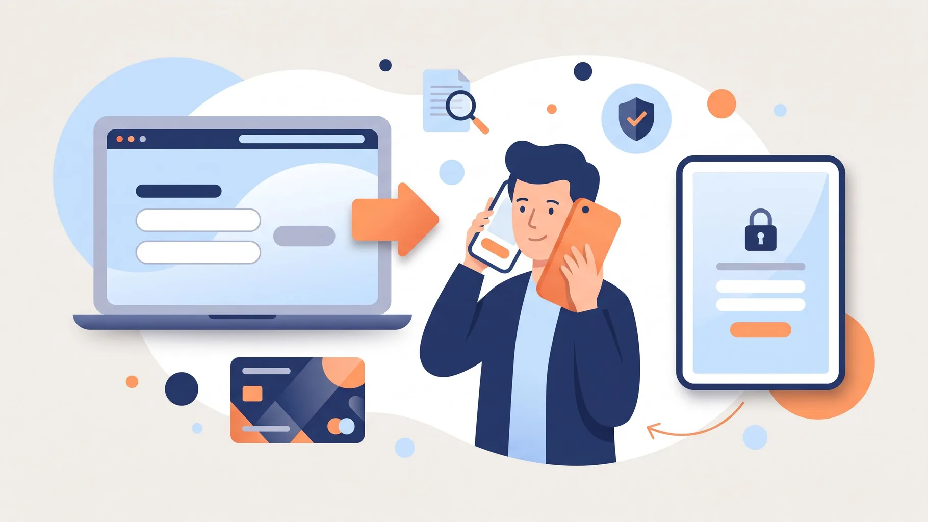 Een bankklant kijkt argwanend naar een telefoon terwijl hij het nummer controleert voordat hij reageert op een telefoontje van de bank