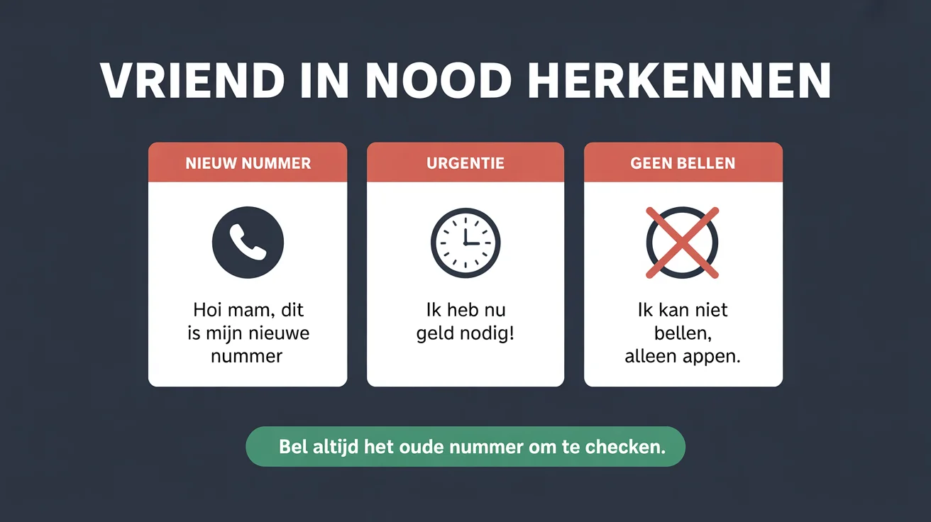Infographic: hoe de vriend-in-nood-scam werkt